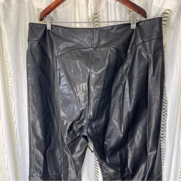 Miaou Rihanna Element Vegan Leather Goth Corset Laceup Front Pant Plus 1XL 40” - Picture 6 of 12